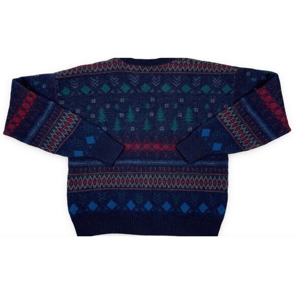 Vintage Pendleton 80s Wool Deer/Winter Theme Sweater Mens XL - Picture 3 of 8